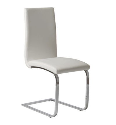 White Dining Chair-Clio