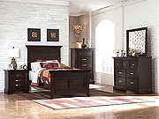 Dark cherry bedroom set HE349