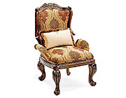 BT 061 Classical Italian Accent Chair in Mahogany Finish