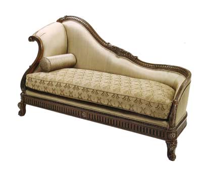 BT 076 Traditional Chaise Lounge in Walnut