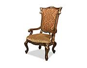 BT 293 Traditional Arm Chair with Shield-Back in Mahogany Finish