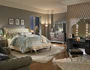 Hollywood Swank Creamy Pearl Platform Bed by AICO