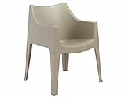 Modern Stacking chair EStyle 809 in Gray