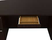 U-Shaped Office Desk With Glass Doors Hutch CH-V-675