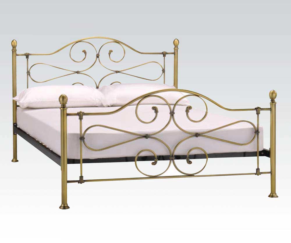 Antique Brass Headboard and Footboard Jolene AC 512