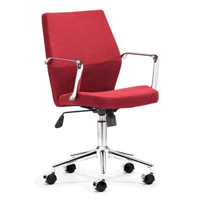 Swivel office chair in Red Z-153