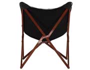Black Leatherette Lounge Chair Z067