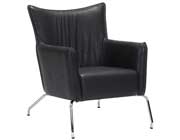 Occasional Leatherette Gray Chair Z508