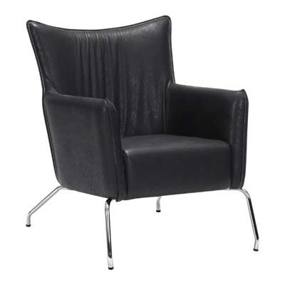 Occasional Leatherette Gray Chair Z508