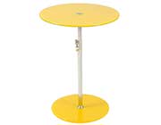 Side table Glass Adjustable Height EStyle 196 in Yellow
