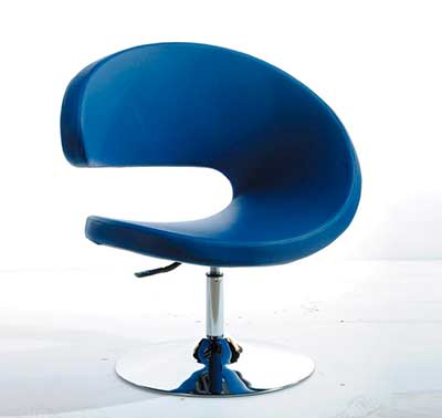 Blue Fabric Lounge Chair VG24B
