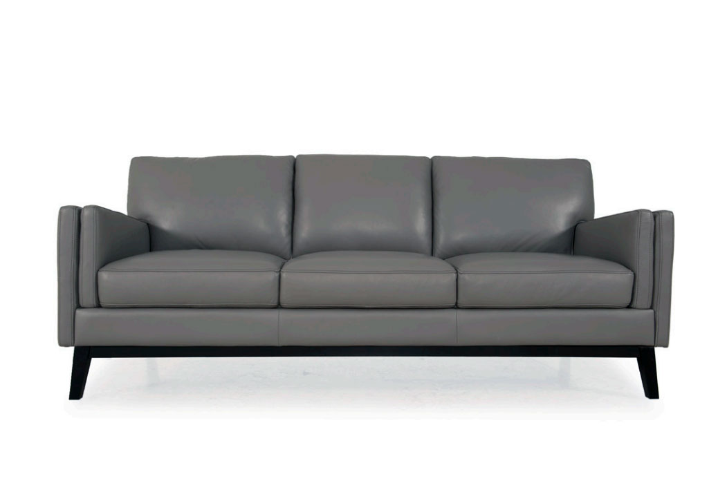 grey leather sofa for sale