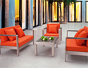 Modern Orange Outdoor Set ZU51