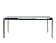 Extendible glass dining table Eamon