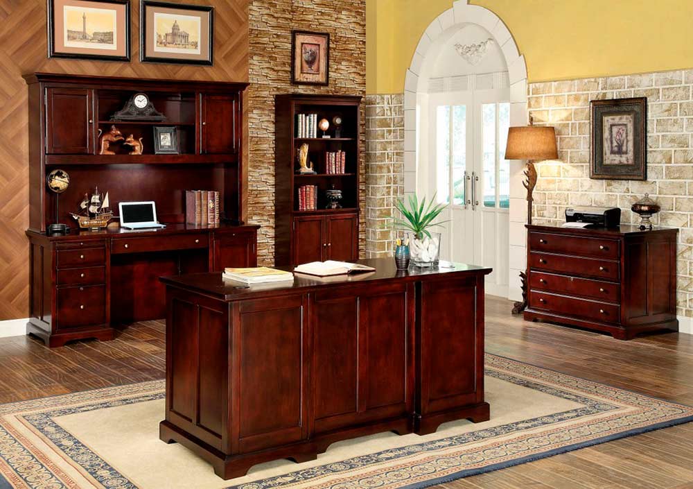 Transitional Cherry Office desk FA207 | Desks