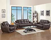 Modern Brown Leather Sofa GU-88