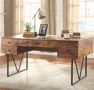 Contemporary Antique Nutmeg Desk CO 999