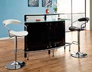 Black Leatherette Adjustable Bar Stool CO 386