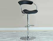 Black Leatherette Adjustable Bar Stool CO 386