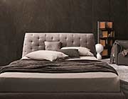 Modern Taupe Gray Fabric bed NJ082