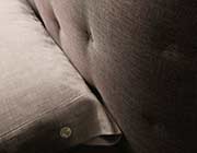 Modern Taupe Gray Fabric bed NJ082