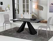 Modern Concrete Glass Extendable Dining Table VG911