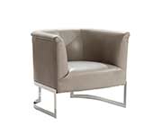 Grey Fabric Accent Chair ArL Ellie