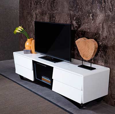 White high gloss TV Stand VG 102