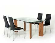 Extendable Large Glass Top Dining table VG 048