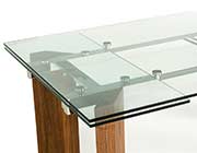 Extendable Large Glass Top Dining table VG 048