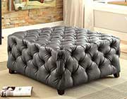 Contemporary Button Tufted Ottoman FA79