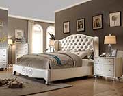 Diamond Tufted Pearl bed MF708