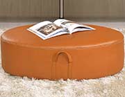 Modern Orange Leather Sectional Sofa EF533