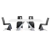 Modern Grey High Gloss Dining Table VG958