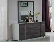 Italian Grey and White Bed VG Damien