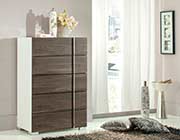 Italian Grey and White Bed VG Damien