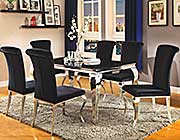 Black Glass Dining Table CO071
