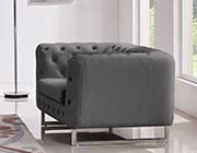 Grey Fabric Tufted Sofa DS 073