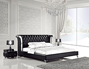 White Leather Bed with Nightstands AE293