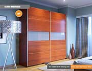 Modern Sliding Wardrobe Nelly in Cherry