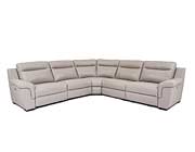 Power Leather Sectional JM Silvia in Dark Grey