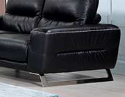 Black Leather Sofa DI85
