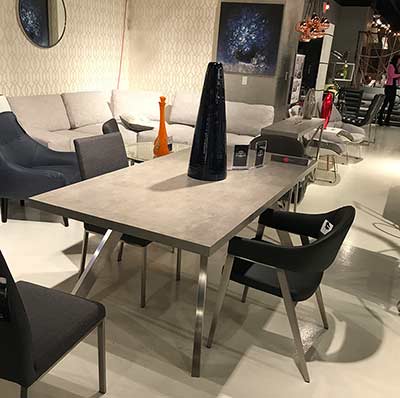 3D Marble Finish Dining Table DS Carina