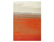 Orange Tones Hand-tufted Wool Rug FR 033