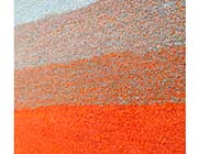 Orange Tones Hand-tufted Wool Rug FR 033