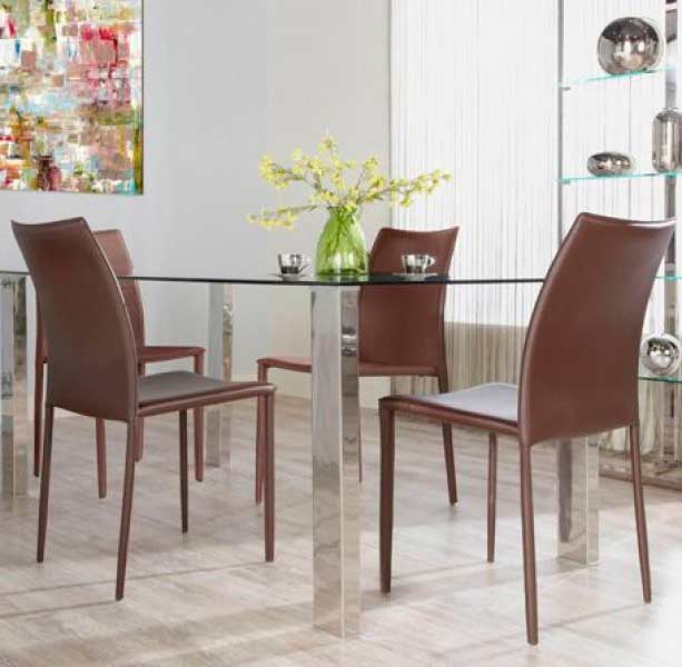 Glass Top Dining table Estyle 700 | Modern Dining