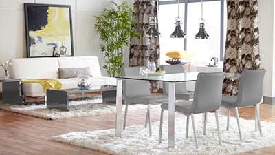 Glass Top Dining table Estyle 700