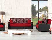 Prada Sofa Full Size Sleeper in Red