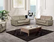 Taupe Italian leather sofa set AEK 020