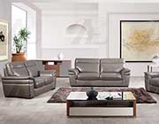 Taupe Italian leather sofa set AEK 020